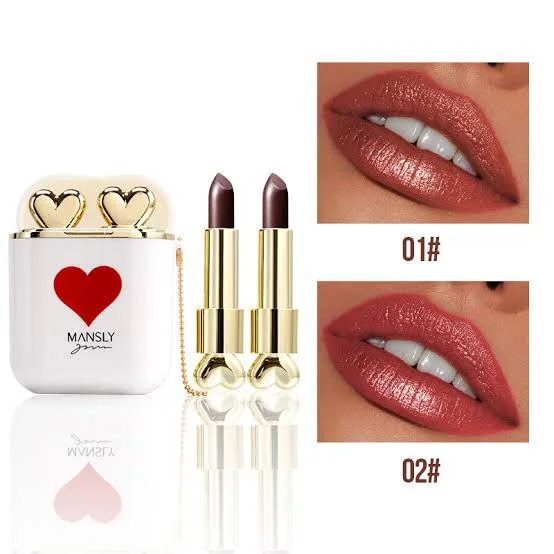 MANSLY AIRPODS BULLET LIPSTICK SET OF 2 IN1 box - (ORIGINAL) - Image 5