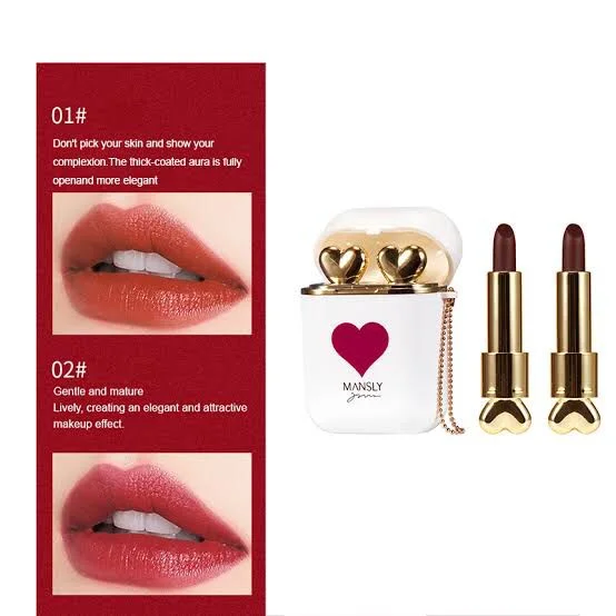 MANSLY AIRPODS BULLET LIPSTICK SET OF 2 IN1 box - (ORIGINAL) - Image 2